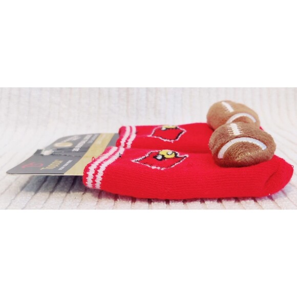 NFL Arizona Cardinals Infant Baby Socks - Size 0-6Months with 3D Football toes - Picture 5 of 7